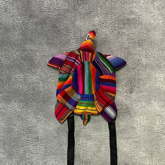 Artisan turtle patchwork mini backpack - Picture 1 of 6